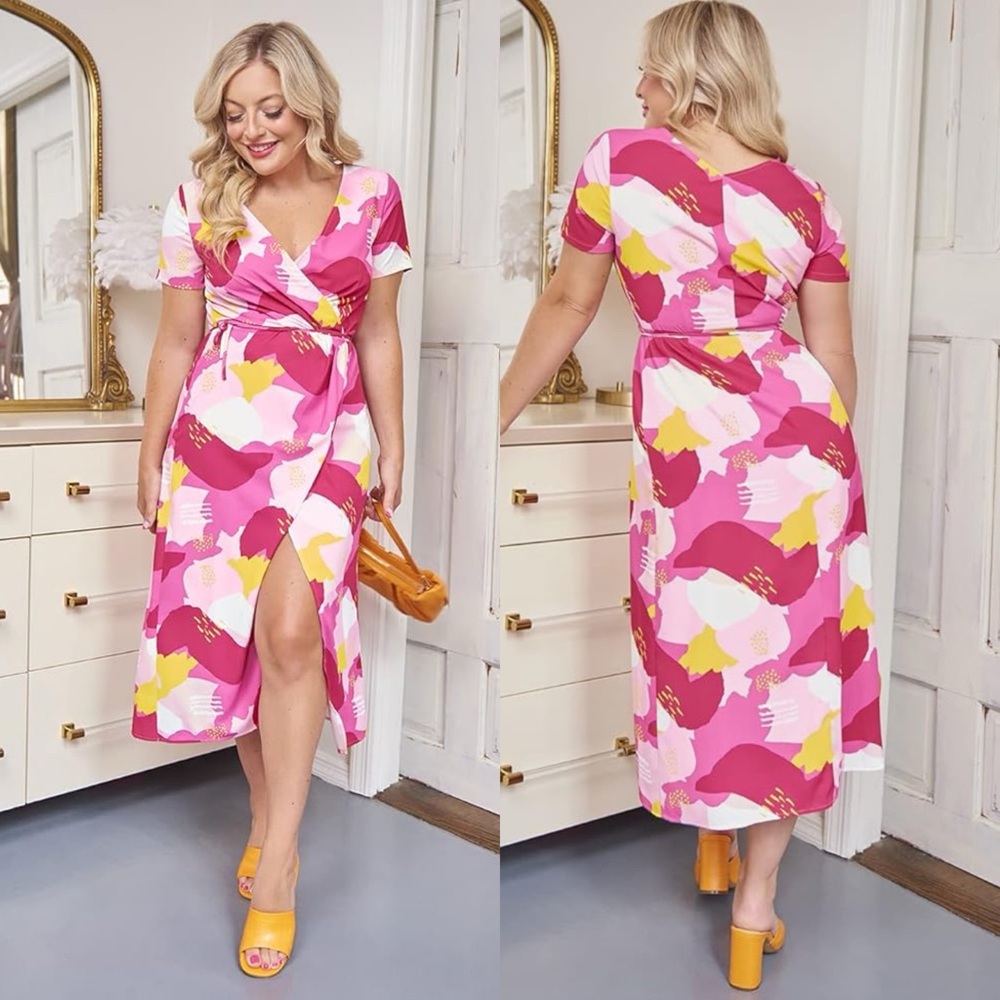 RachMartino The Drop | Printed Wrap Dress